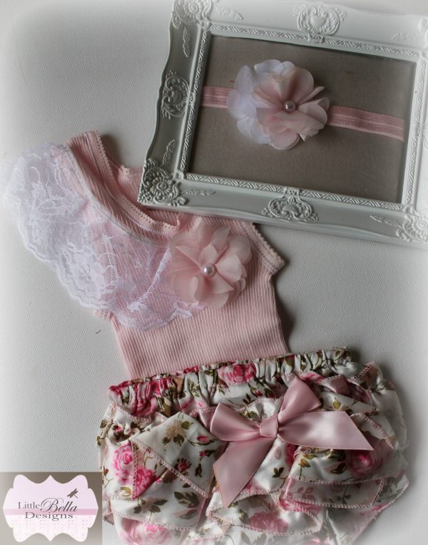 Pink Floral Lace Set - SC74