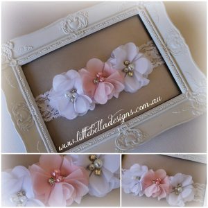 Pretty Pink & White Headband